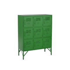 METAL CUPBOARD GREEN SITER 9 DOORS - CABINETS, SHELVES